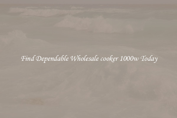 Find Dependable Wholesale cooker 1000w Today