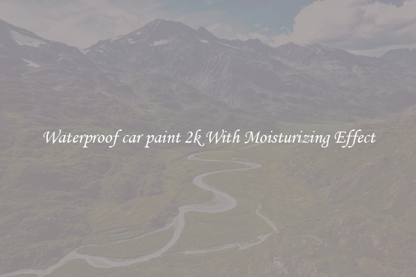 Waterproof car paint 2k With Moisturizing Effect