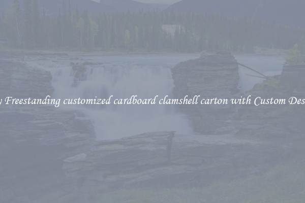 Buy Freestanding customized cardboard clamshell carton with Custom Designs
